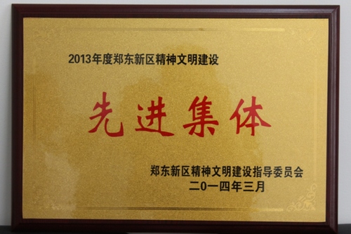 2013郑东新区精神文明建设先进集体